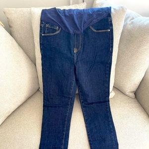 Pink blush maternity jeans